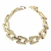 1498 Bransoletka elegancka złota 16+2+2cm pozłacana 14k Xuping cyrkonie